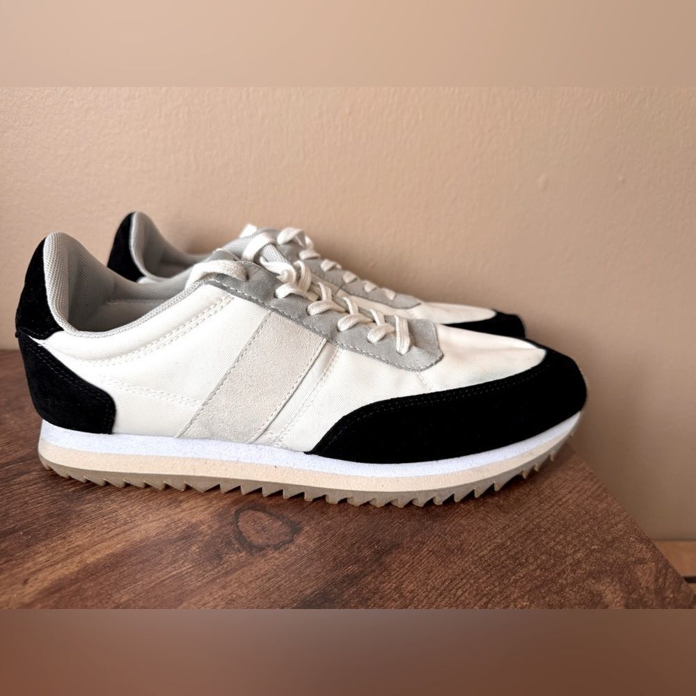 J Crew Black and white athletic shoes size 9